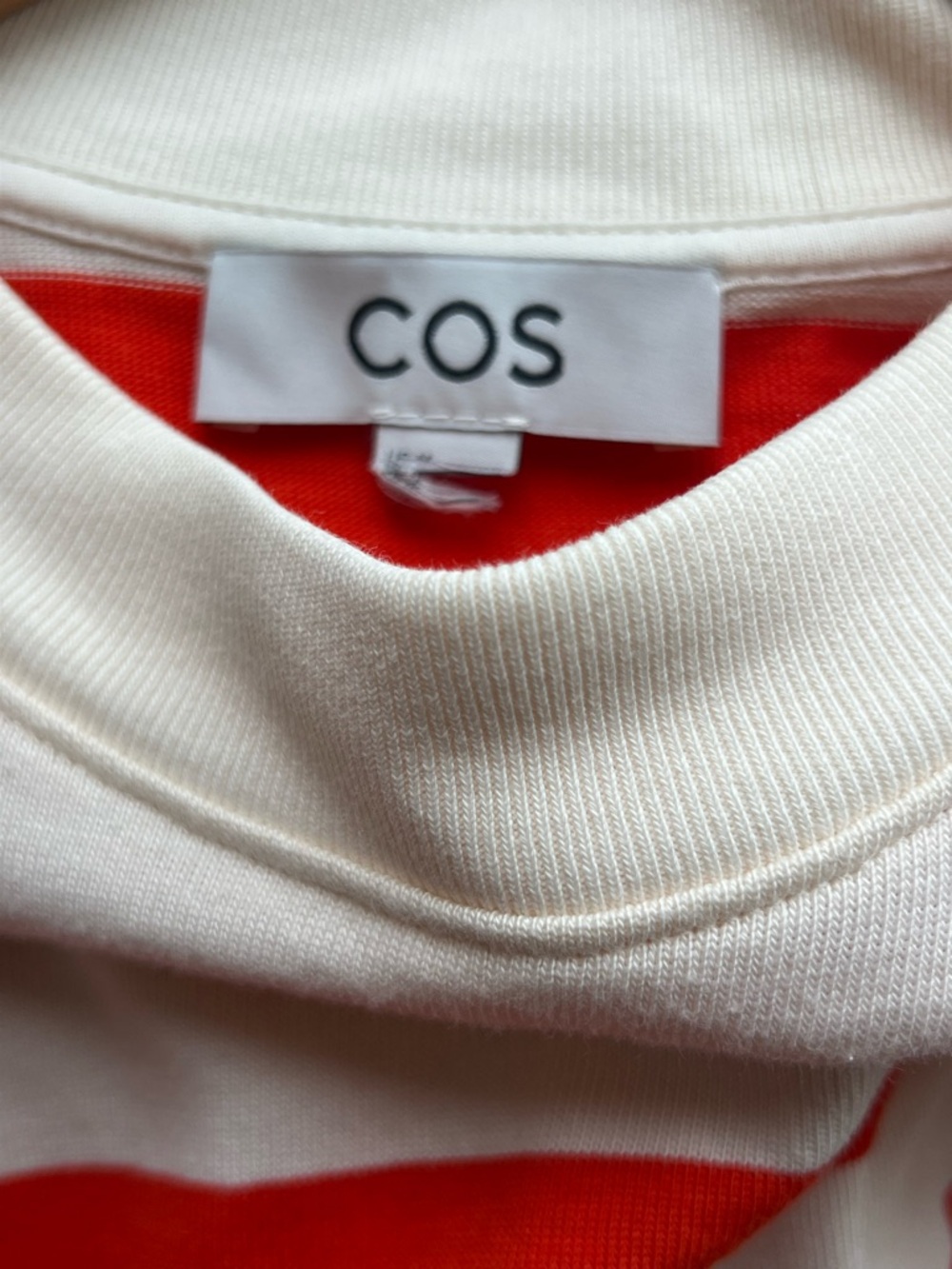 COS High Line Striped Cropped Tee Size M - Picture 6 of 10